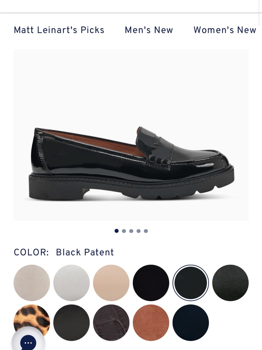 Rockport Black Patent Penny Loafer